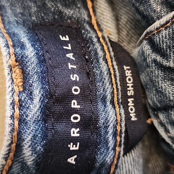 Aeropostale Blue Distressed Jean Shorts - Picture 2 of 9